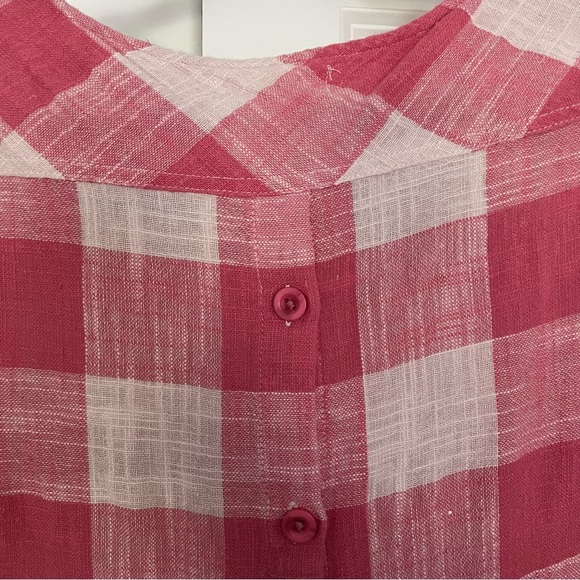 Cloth & Stone Pink Gingham Top - Picture 7 of 12